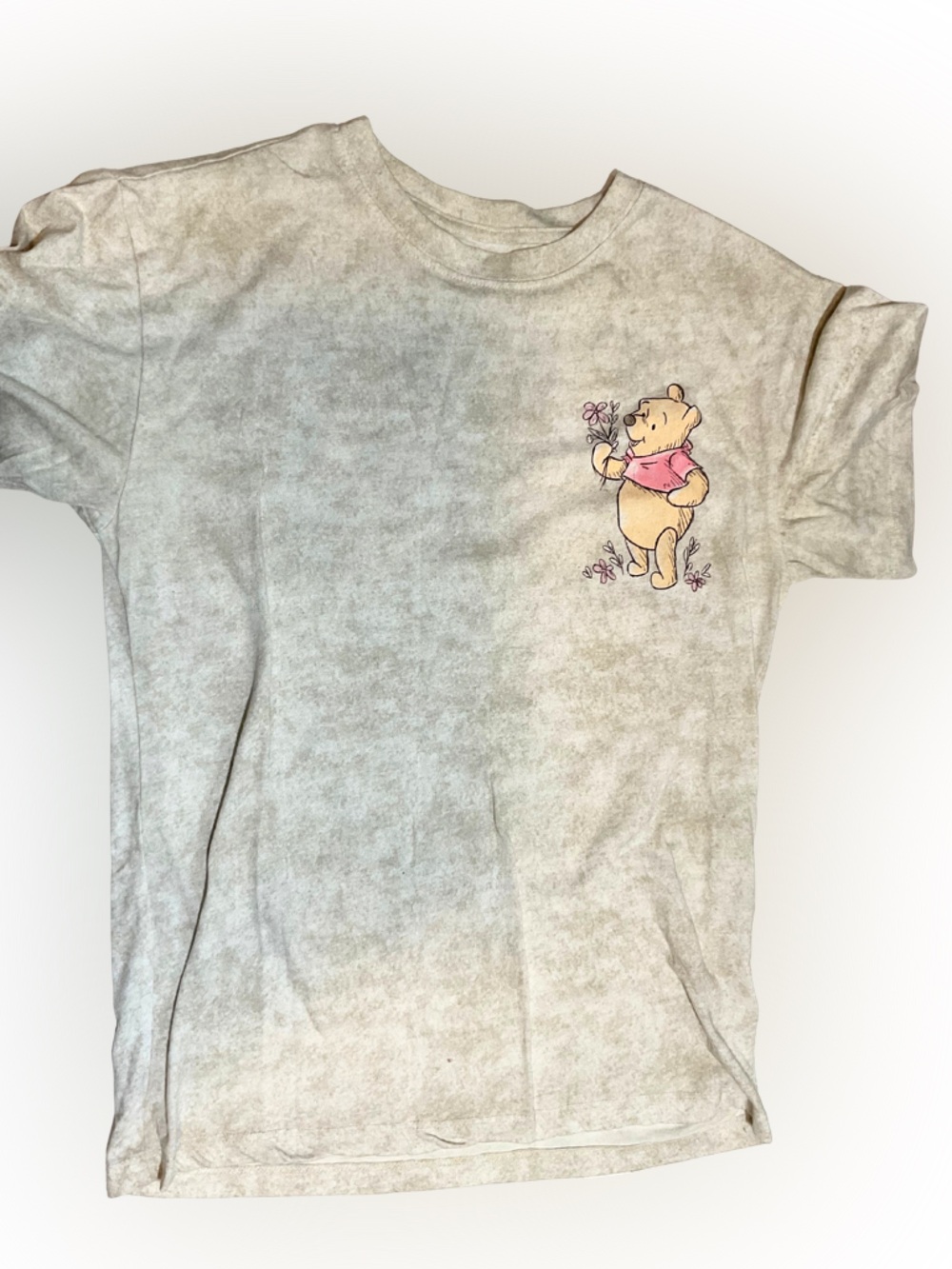 Winnie the Pooh Graphic Tee Floral Spring Theme Women Size Small